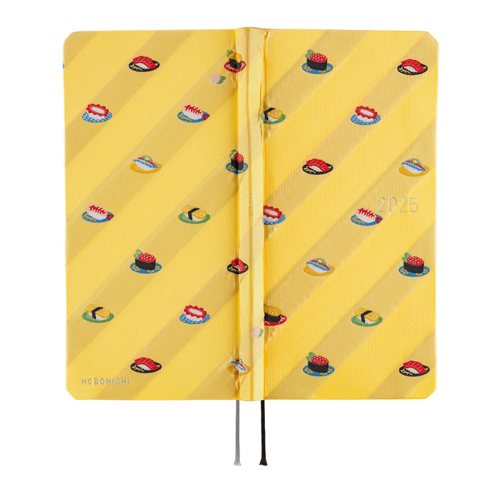 Hobonichi Techo 2025 - Weeks MEGA Planner Book - Bow & Tie: Sushi (English/Monday Start/January Start)