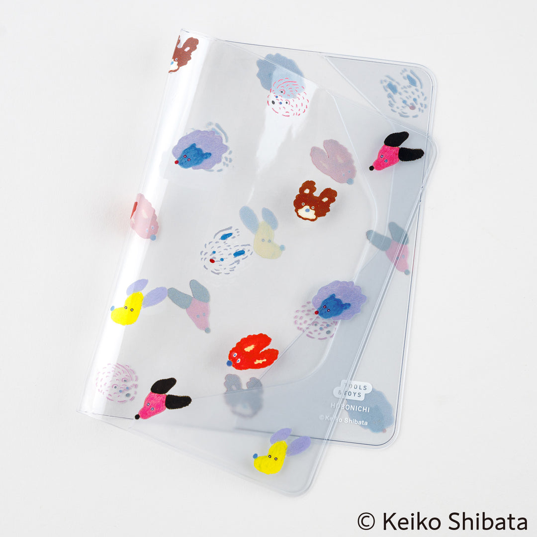 Hobonichi Techo 2025 - Cover on Cover for A6 Size (Dog Ears Fluttering in the Wind) - Keiko Shibata