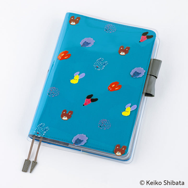 Hobonichi Techo 2025 - Cover on Cover for A5 Size (Dog Ears Fluttering in the Wind) - Keiko Shibata