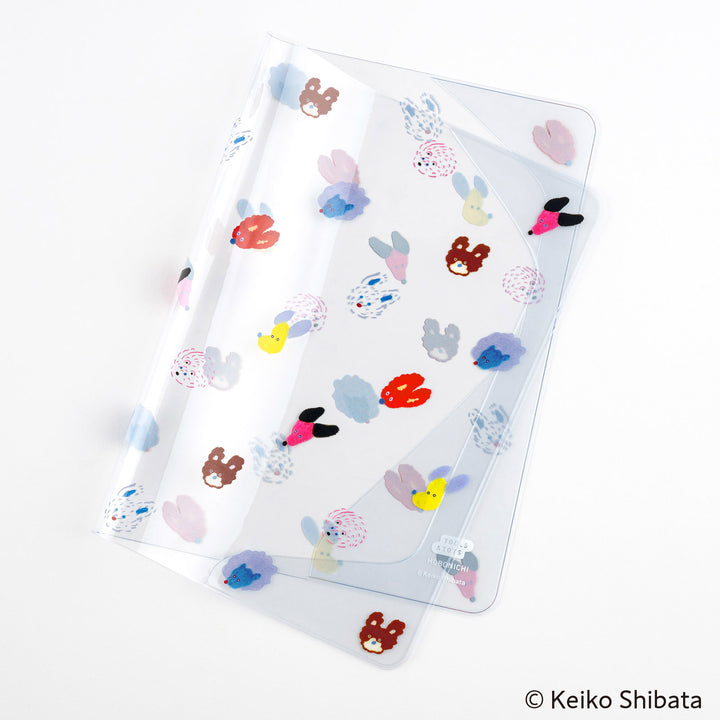 Hobonichi Techo 2025 - Cover on Cover for A5 Size (Dog Ears Fluttering in the Wind) - Keiko Shibata