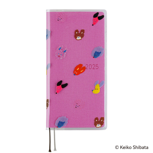 Hobonichi Techo 2025 - Cover on Cover for Weeks Size (Dog Ears Fluttering in the Wind) - Keiko Shibata