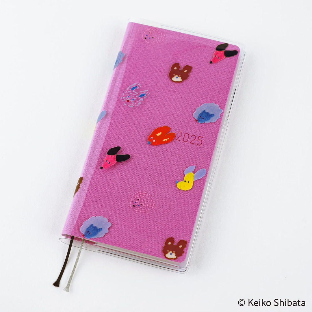 Hobonichi Techo 2025 - Cover on Cover for Weeks Size (Dog Ears Fluttering in the Wind) - Keiko Shibata