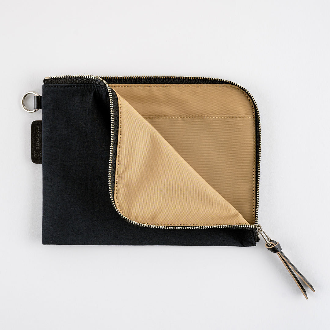 Hobonichi Techo 2025 - Tragen Flat Pouch - Black (A5 Counsin/A6 Original)