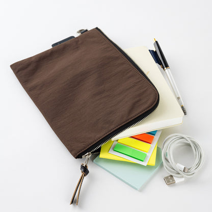 Hobonichi Techo 2025 - Tragen Flat Pouch - Brown (A5 Counsin/A6 Original)