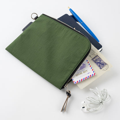 Hobonichi Techo 2025 - Tragen Flat Pouch - Green (A5 Counsin/A6 Original)