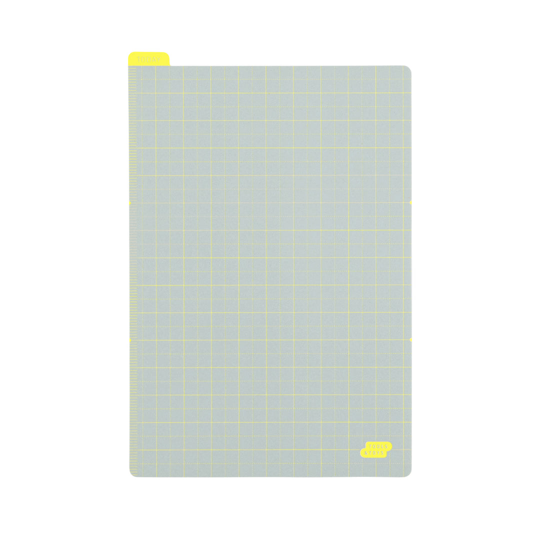 Hobonichi Techo 2025 - Pencil Board (A5 Cousin/A6 Original/Weeks) - Ice Gray x Yellow