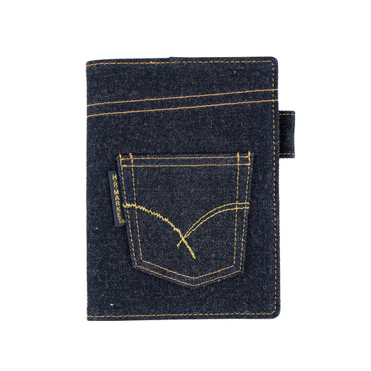 Hobonichi Techo 2025 - 5-Year Techo - A6 Cover Only - Hollywood Ranch Market: Indigo Jeans Pocket - Free shipping to US and Canada - Vancouver Buchan’s Kerrisdale Stationery Store