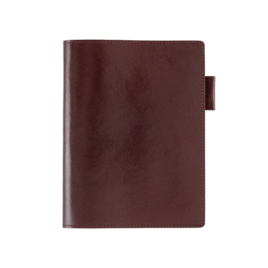 Hobonichi Techo 2025 - 5-Year Techo - A6 Cover Only - Leather: Dark Cherry - Free shipping to US and Canada - Vancouver Buchan’s Kerrisdale Stationery Store