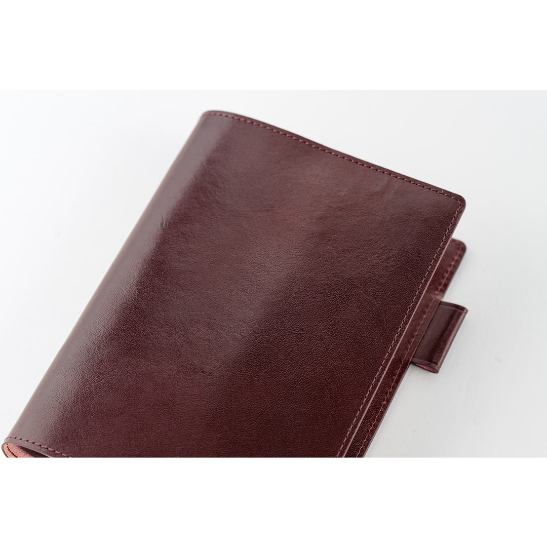 Hobonichi Techo 2025 - 5-Year Techo - A6 Cover Only - Leather: Dark Cherry - Free shipping to US and Canada - Vancouver Buchan’s Kerrisdale Stationery Store