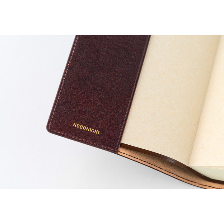 Hobonichi Techo 2025 - 5-Year Techo - A6 Cover Only - Leather: Dark Cherry - Free shipping to US and Canada - Vancouver Buchan’s Kerrisdale Stationery Store