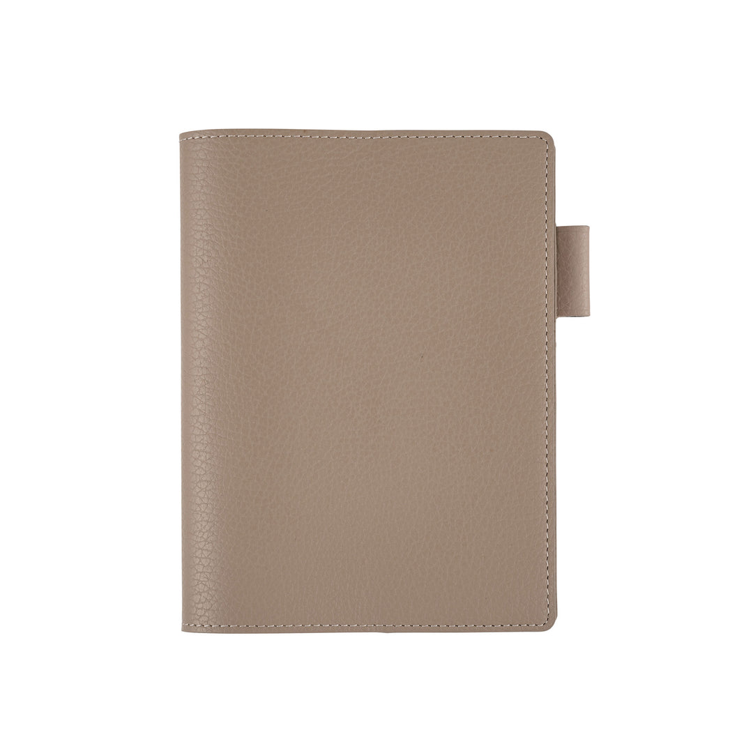 Hobonichi Techo 2025 - 5-Year Techo - A6 Cover Only - Leather: Beige & Navy - Free shipping to US and Canada - Vancouver Buchan’s Kerrisdale Stationery Store