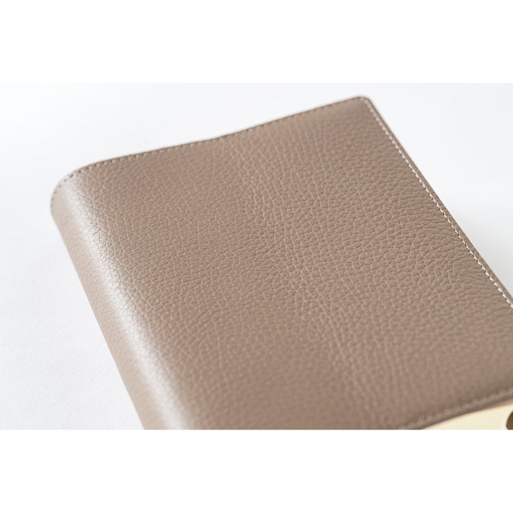 Hobonichi Techo 2025 - 5-Year Techo - A6 Cover Only - Leather: Beige & Navy - Free shipping to US and Canada - Vancouver Buchan’s Kerrisdale Stationery Store