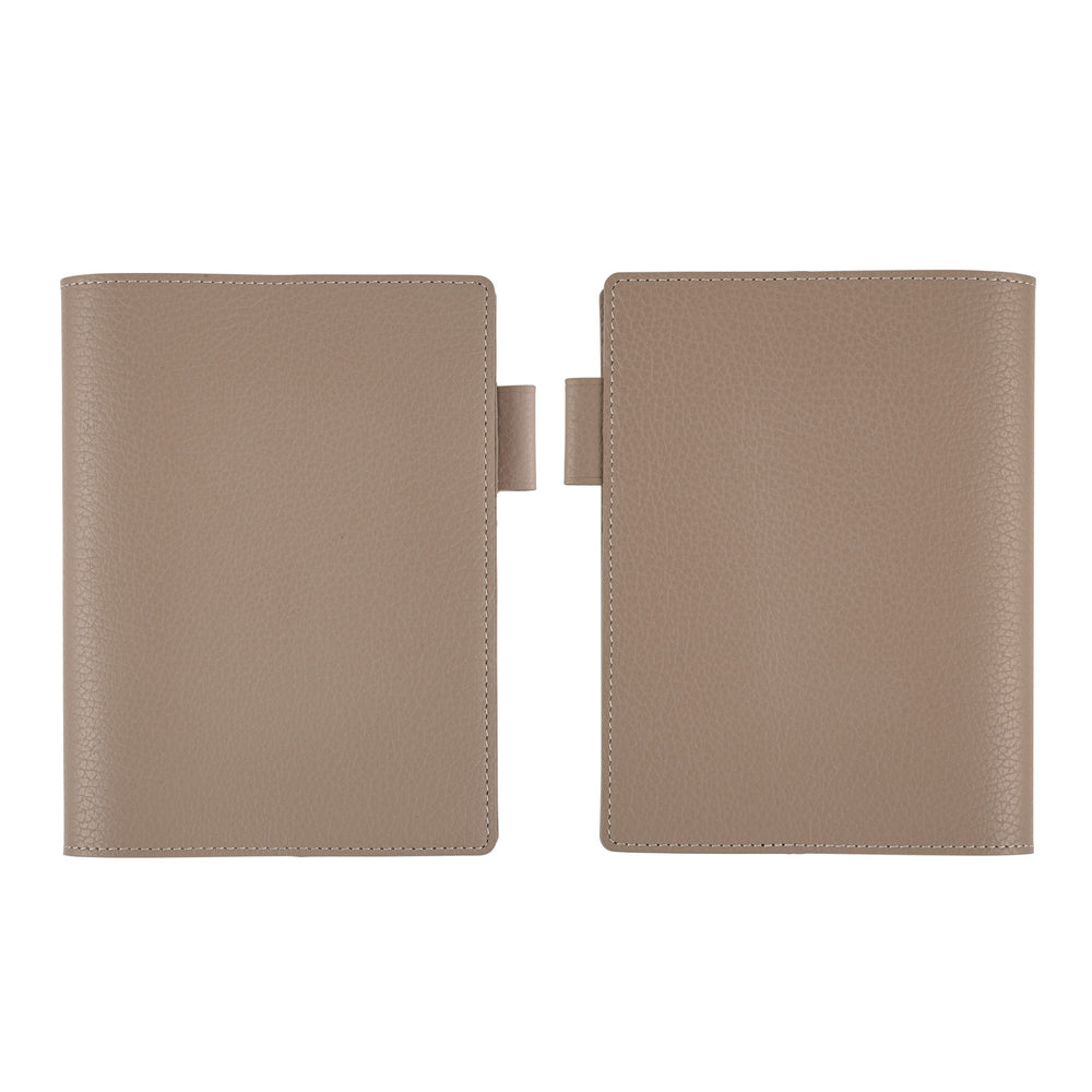 Hobonichi Techo 2025 - 5-Year Techo - A6 Cover Only - Leather: Beige & Navy - Free shipping to US and Canada - Vancouver Buchan’s Kerrisdale Stationery Store