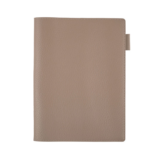 Hobonichi Techo 2025 - 5-Year Techo - A5 Cover Only - Leather: Beige & Navy - Free shipping to US and Canada - Vancouver Buchan’s Kerrisdale Stationery Store