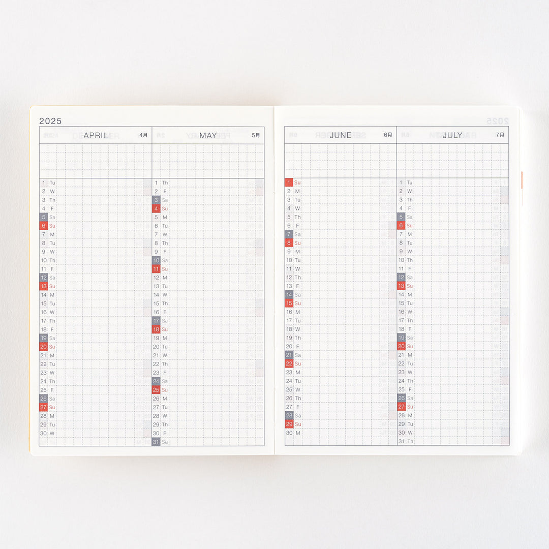 Hobonichi Techo 2025 - Original (A6) Planner Book - English/January Start/Monday Start - Free shipping to US and Canada - Vancouver Buchan’s Kerrisdale Stationery Store