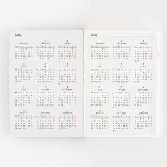 Hobonichi Techo 2025 - A6 Planner Book - English/January Start/Monday Start - Free shipping to US and Canada - Vancouver Buchan’s Kerrisdale Stationery Store