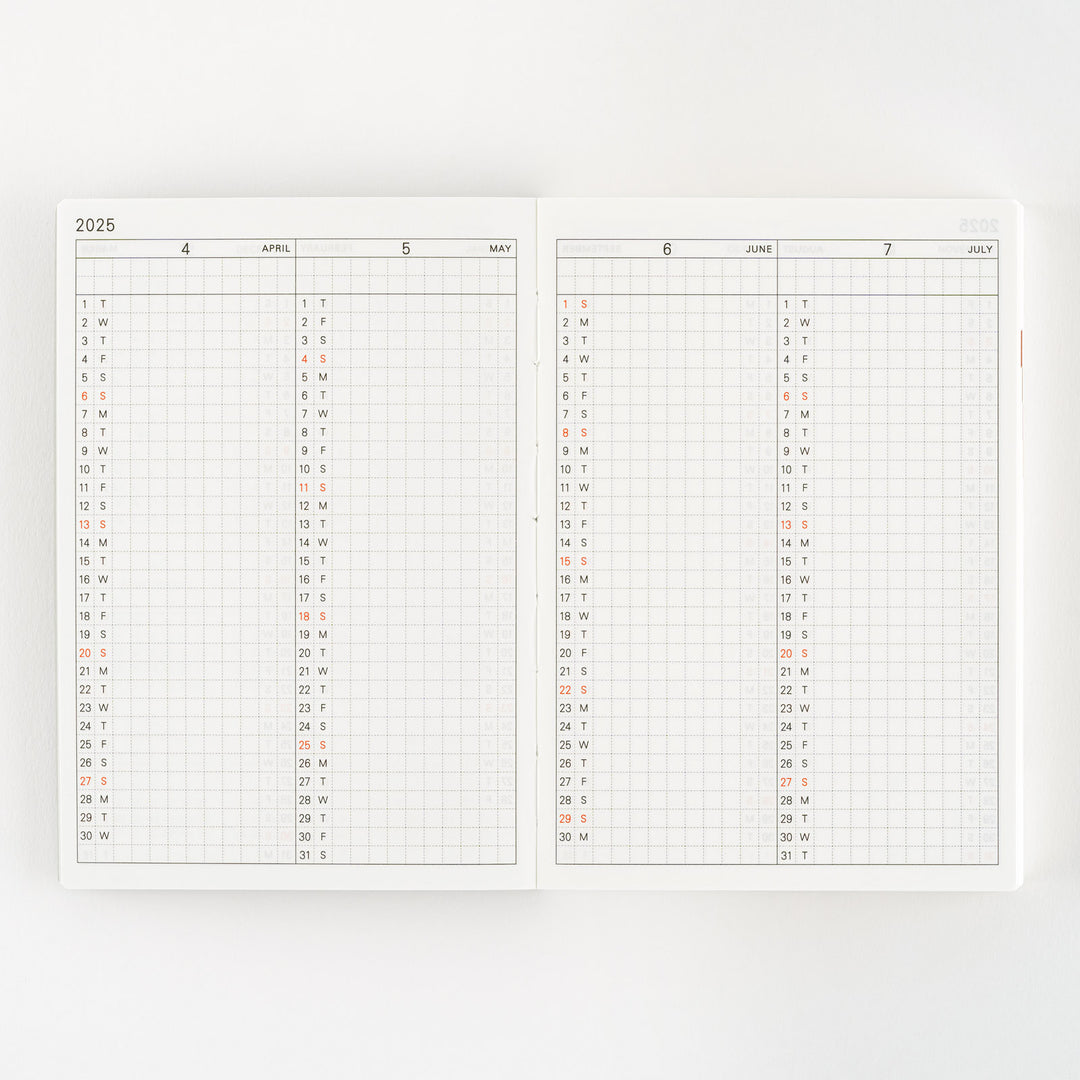 Hobonichi Techo 2025 - A6 Planner Book - English/January Start/Monday Start - Free shipping to US and Canada - Vancouver Buchan’s Kerrisdale Stationery Store