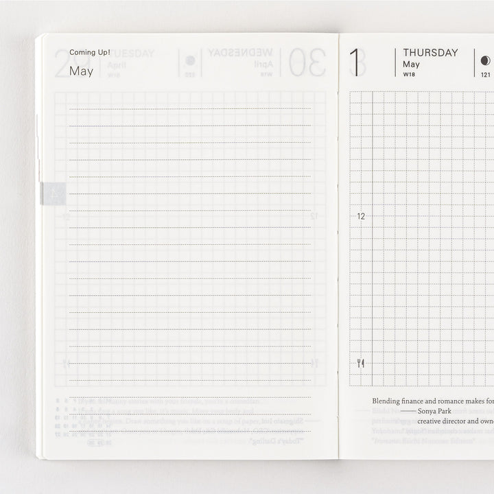 Hobonichi Techo 2025 - A6 Planner Book - English/January Start/Monday Start - Free shipping to US and Canada - Vancouver Buchan’s Kerrisdale Stationery Store