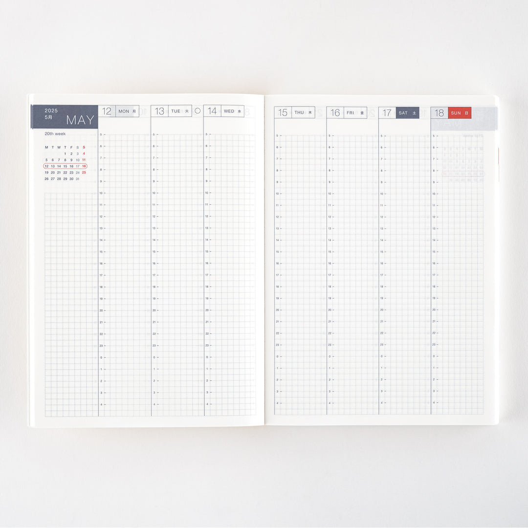 Hobonichi Techo 2025 - Cousin (A5) Planner Book - English/January Start/Monday Start - Free shipping to US and Canada - Vancouver Buchan’s Kerrisdale Stationery Store