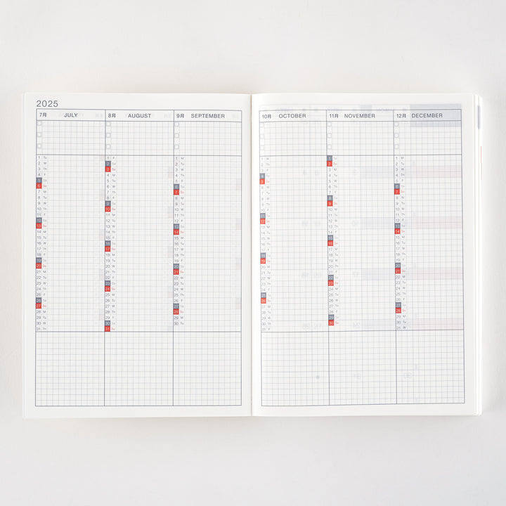 Hobonichi Techo 2025 - Cousin (A5) Planner Book - English/January Start/Monday Start - Free shipping to US and Canada - Vancouver Buchan’s Kerrisdale Stationery Store