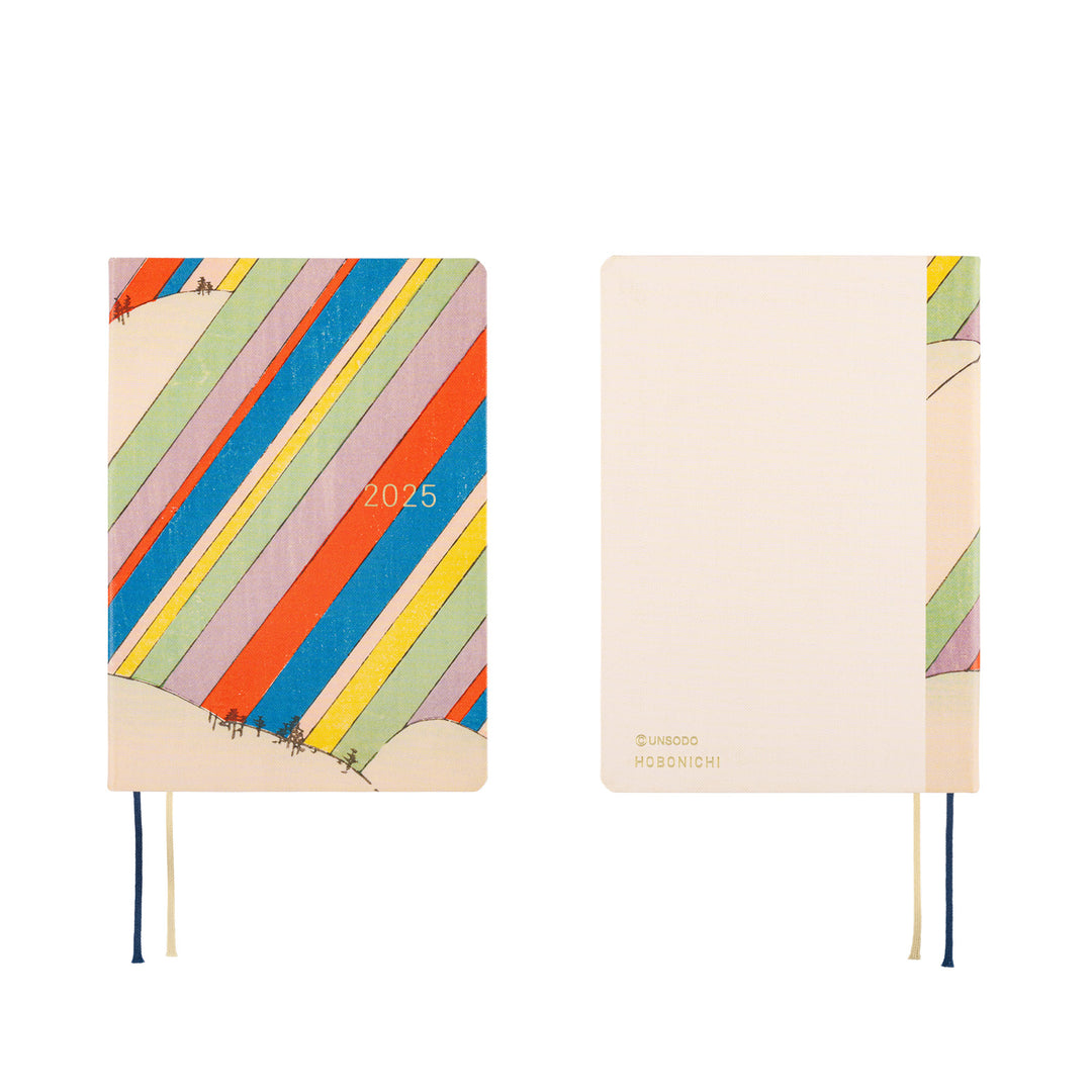 Hobonichi Techo 2025 -  Original (A6) HON Planner Book - Unsodo: Bijutsukai (Rainbow) - English/January Start/Monday Start - Free shipping to US and Canada - Vancouver Buchan’s Kerrisdale Stationery Store