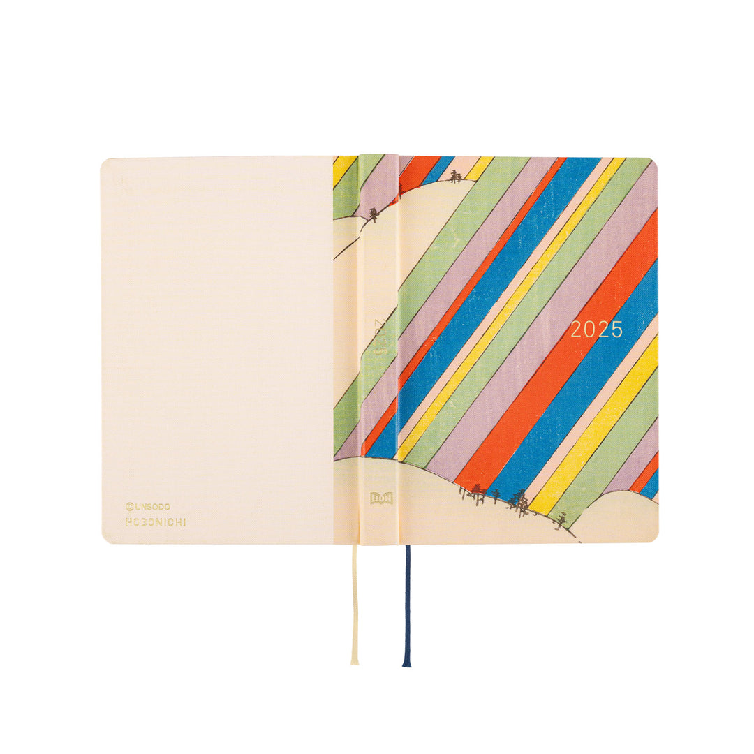 Hobonichi Techo 2025 -  Original (A6) HON Planner Book - Unsodo: Bijutsukai (Rainbow) - English/January Start/Monday Start - Free shipping to US and Canada - Vancouver Buchan’s Kerrisdale Stationery Store