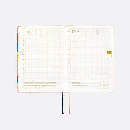 Hobonichi Techo 2025 -  Original (A6) HON Planner Book - Unsodo: Bijutsukai (Rainbow) - English/January Start/Monday Start - Free shipping to US and Canada - Vancouver Buchan’s Kerrisdale Stationery Store