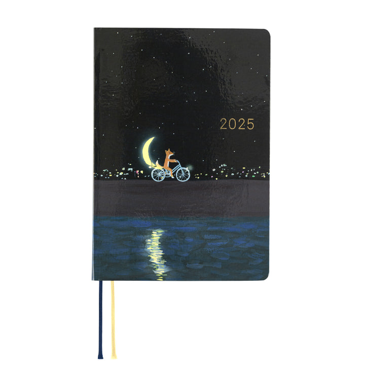 Hobonichi Techo 2025 -  Original (A6) HON Planner Book - Hiroko Kubota: Crescent Moon Delivery - English/January Start/Monday Start - Free shipping to US and Canada - Vancouver Buchan’s Kerrisdale Stationery Store