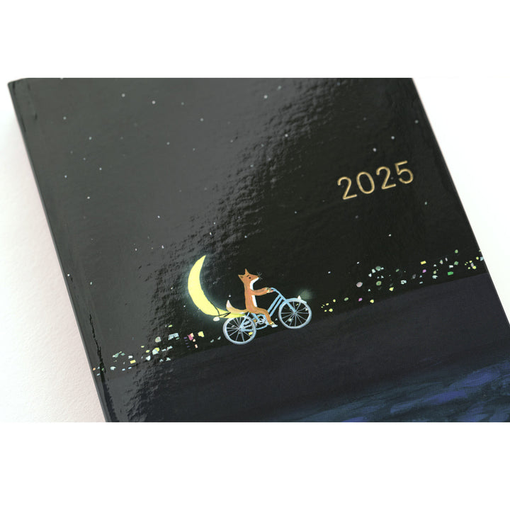 Hobonichi Techo 2025 -  Original (A6) HON Planner Book - Hiroko Kubota: Crescent Moon Delivery - English/January Start/Monday Start - Free shipping to US and Canada - Vancouver Buchan’s Kerrisdale Stationery Store