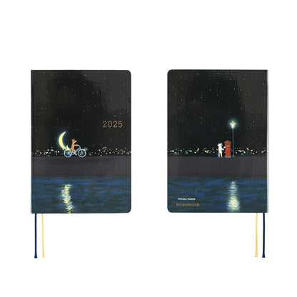 Hobonichi Techo 2025 -  Original (A6) HON Planner Book - Hiroko Kubota: Crescent Moon Delivery - English/January Start/Monday Start - Free shipping to US and Canada - Vancouver Buchan’s Kerrisdale Stationery Store