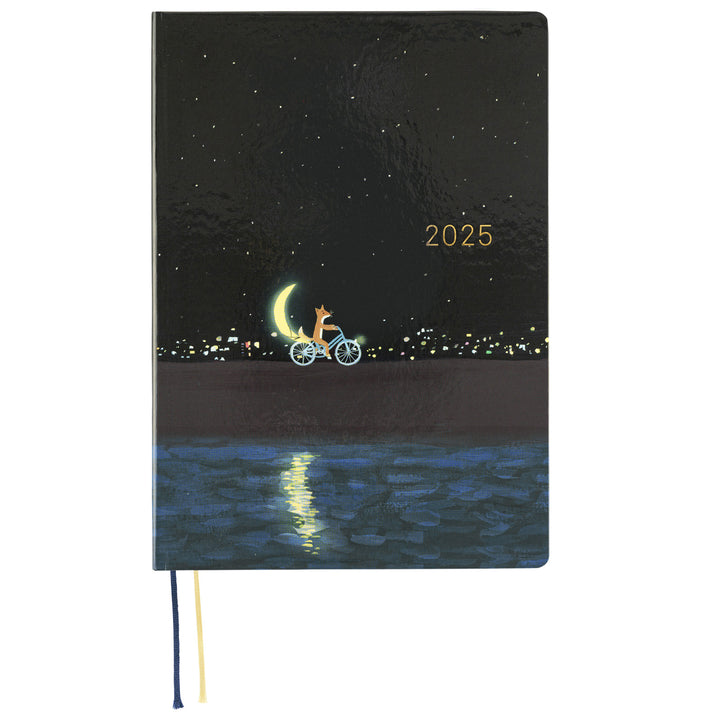 Hobonichi Techo 2025 -  Cousin (A5) HON Planner Book - Hiroko Kubota: Crescent Moon Delivery - English/January Start/Monday Start - Free shipping to US and Canada - Vancouver Buchan’s Kerrisdale Stationery Store