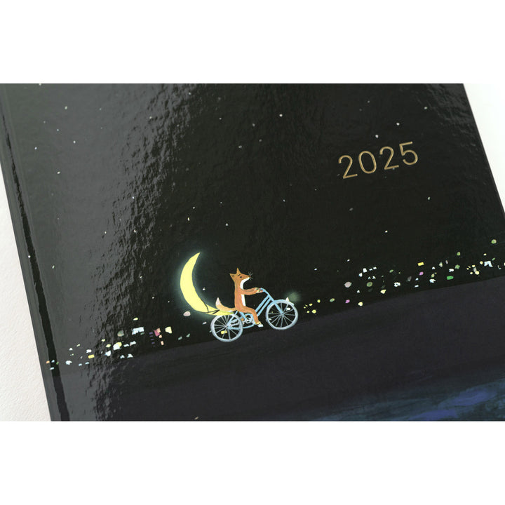 Hobonichi Techo 2025 -  Cousin (A5) HON Planner Book - Hiroko Kubota: Crescent Moon Delivery - English/January Start/Monday Start - Free shipping to US and Canada - Vancouver Buchan’s Kerrisdale Stationery Store