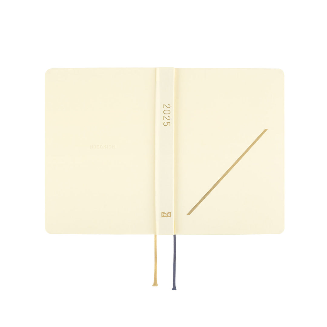 Hobonichi Techo 2025 -  Original (A6) HON Planner Book - Slash (Ivory) - English/January Start/Monday Start - Free shipping to US and Canada - Vancouver Buchan’s Kerrisdale Stationery Store