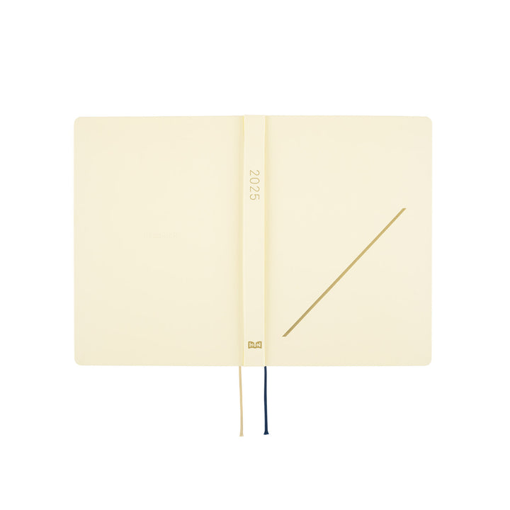 Hobonichi Techo 2025 -  Cousin (A5) HON Planner Book - Slash (Ivory) - English/January Start/Monday Start - Free shipping to US and Canada - Vancouver Buchan’s Kerrisdale Stationery Store
