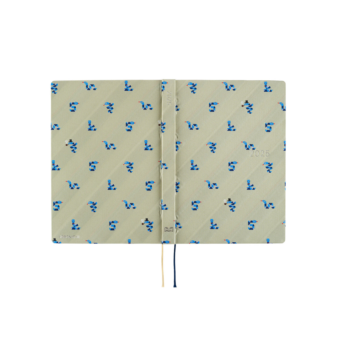 Hobonichi Techo 2025 -  Original (A6) HON Planner Book - Bow & Tie: Snake Toy - English/January Start/Monday Start - Free shipping to US and Canada - Vancouver Buchan’s Kerrisdale Stationery Store