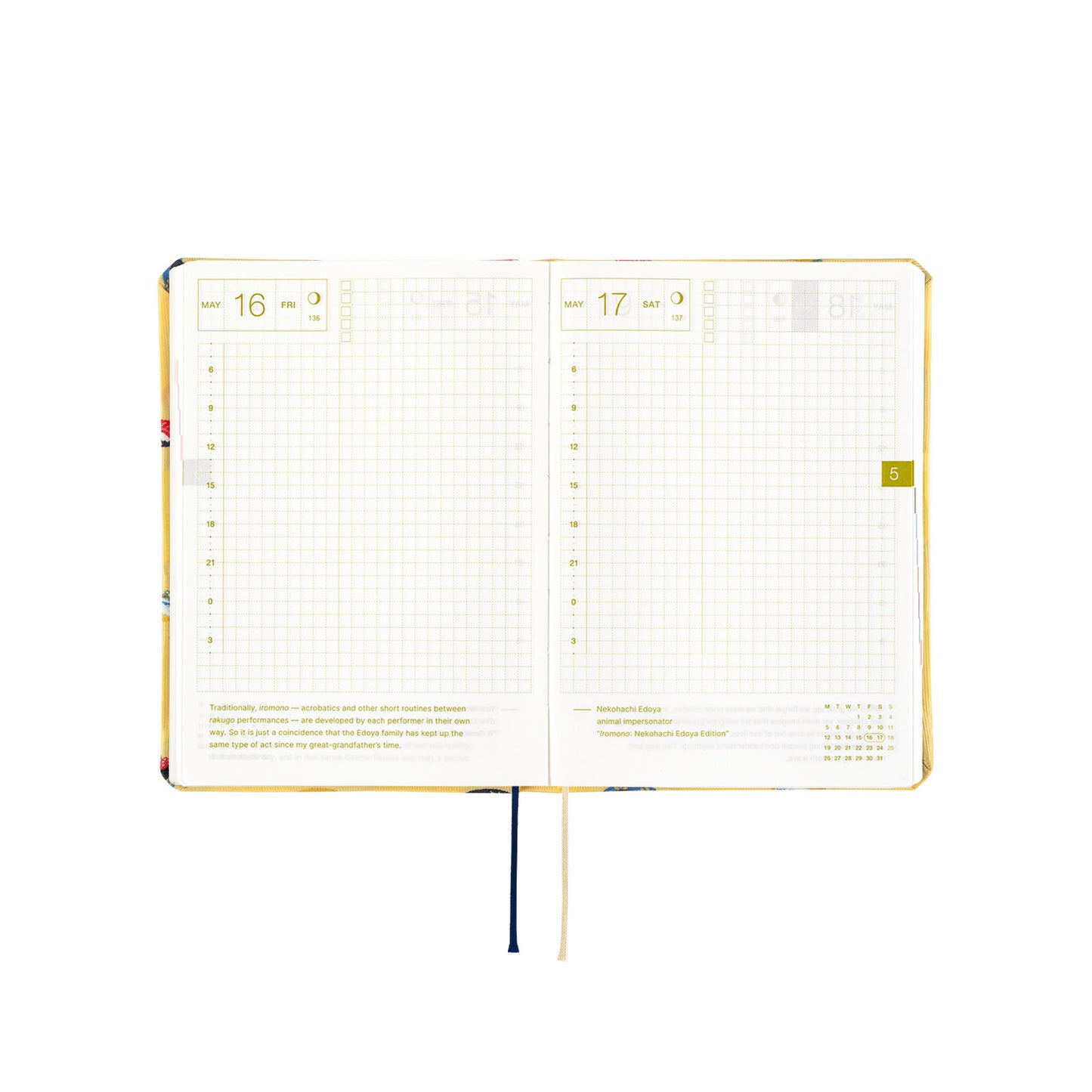 Hobonichi Techo 2025 -  Original (A6) HON Planner Book - Bow & Tie: Sushi - English/January Start/Monday Start - Free shipping to US and Canada - Vancouver Buchan’s Kerrisdale Stationery Store