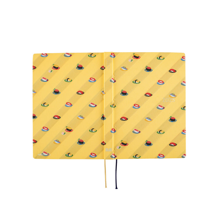 Hobonichi Techo 2025 -  Cousin (A5) HON Planner Book - Bow & Tie: Sushi - English/January Start/Monday Start - Free shipping to US and Canada - Vancouver Buchan’s Kerrisdale Stationery Store