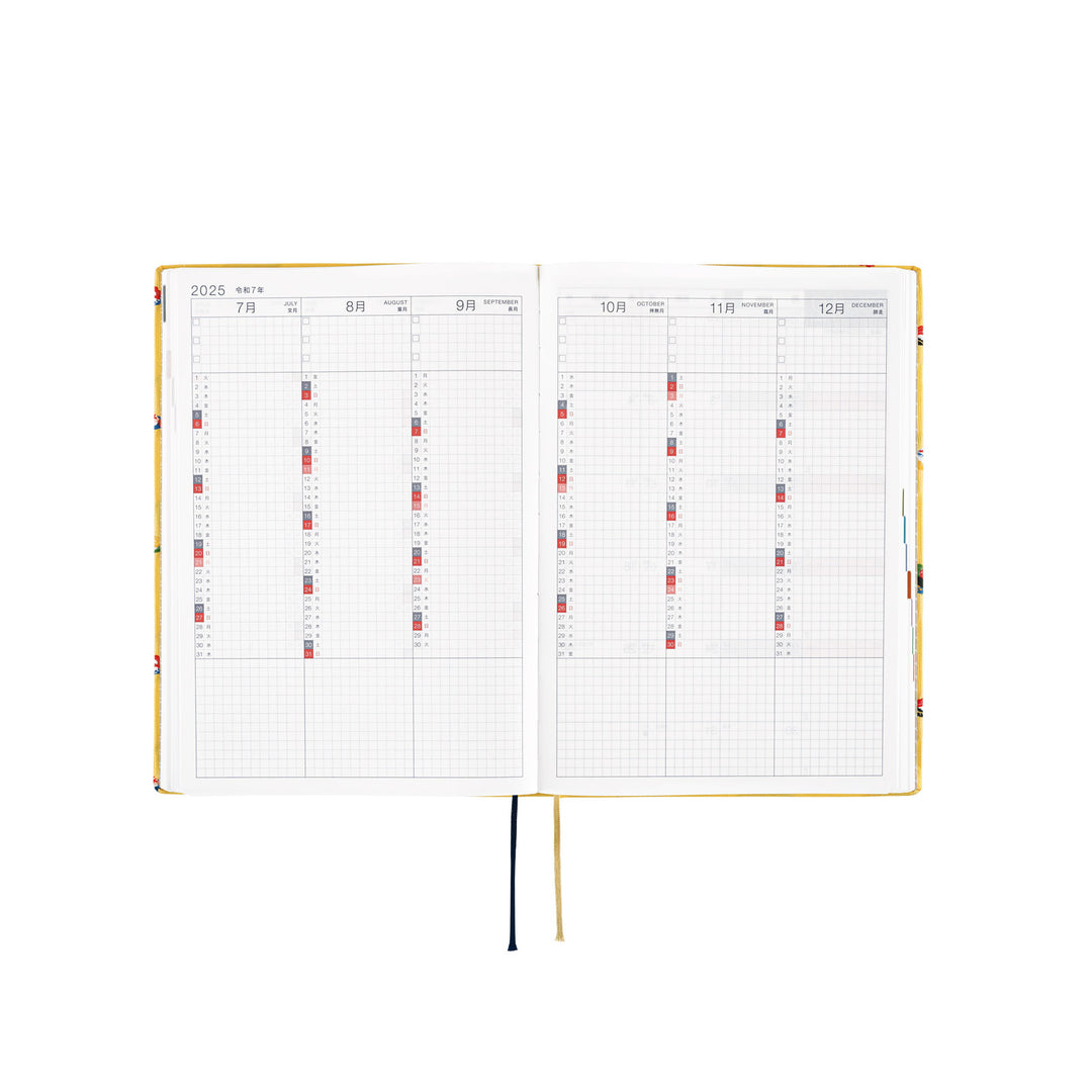 Hobonichi Techo 2025 -  Cousin (A5) HON Planner Book - Bow & Tie: Sushi - English/January Start/Monday Start - Free shipping to US and Canada - Vancouver Buchan’s Kerrisdale Stationery Store