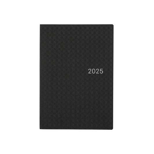 Hobonichi Techo 2025 -  Original (A6) HON Planner Book - Paper Series: Black Gingham - English/January Start/Monday Start - Free shipping to US and Canada - Vancouver Buchan’s Kerrisdale Stationery Store