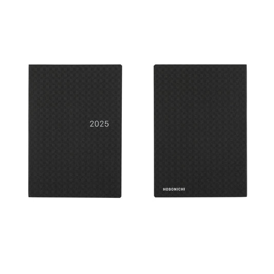 Hobonichi Techo 2025 -  Original (A6) HON Planner Book - Paper Series: Black Gingham - English/January Start/Monday Start - Free shipping to US and Canada - Vancouver Buchan’s Kerrisdale Stationery Store