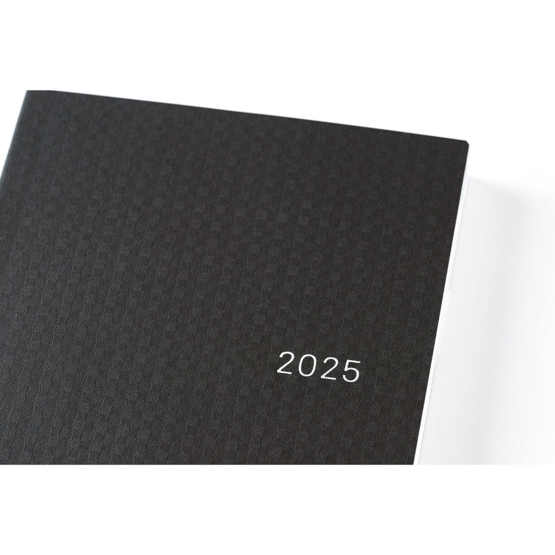 Hobonichi Techo 2025 -  Cousin (A5) HON Planner Book - Paper Series: Black Gingham - English/January Start/Monday Start - Free shipping to US and Canada - Vancouver Buchan’s Kerrisdale Stationery Store