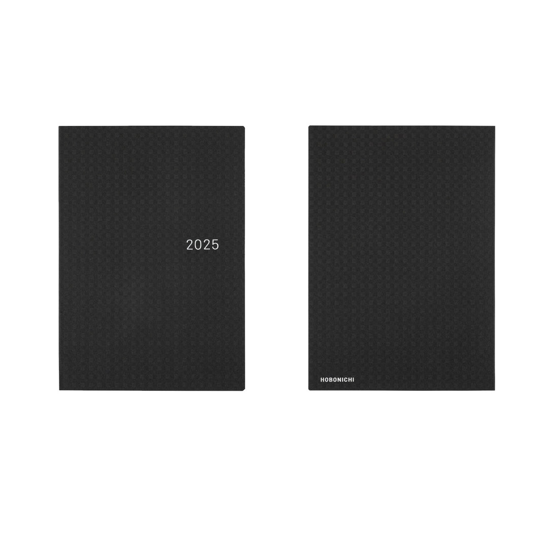 Hobonichi Techo 2025 -  Cousin (A5) HON Planner Book - Paper Series: Black Gingham - English/January Start/Monday Start - Free shipping to US and Canada - Vancouver Buchan’s Kerrisdale Stationery Store