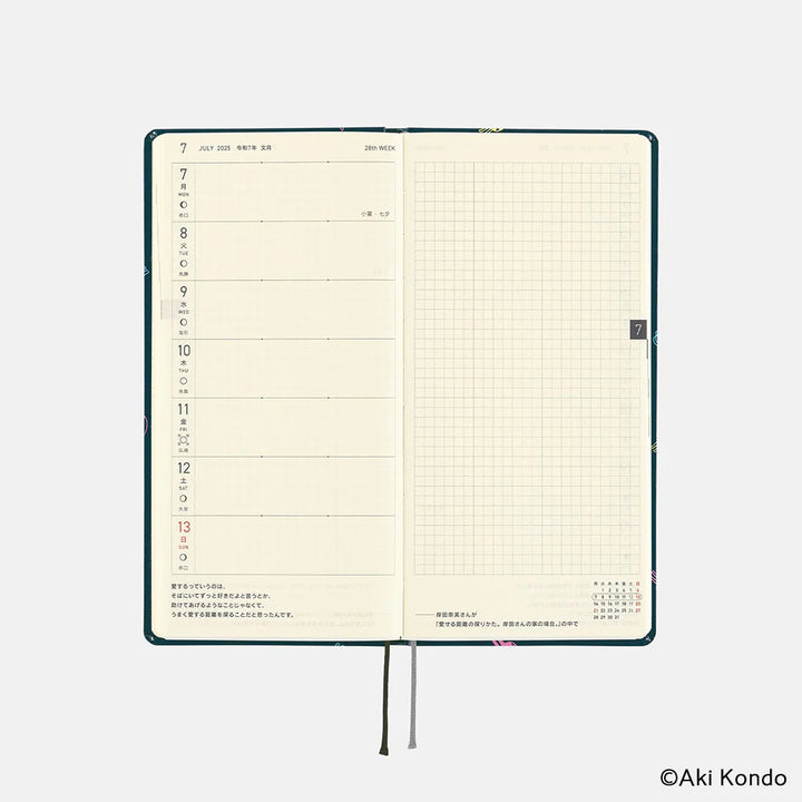 Hobonichi Techo - Weeks - Japanese - Keiko Shibata: Thanks for your hard work, Aoki-san - 2025 Apr Start