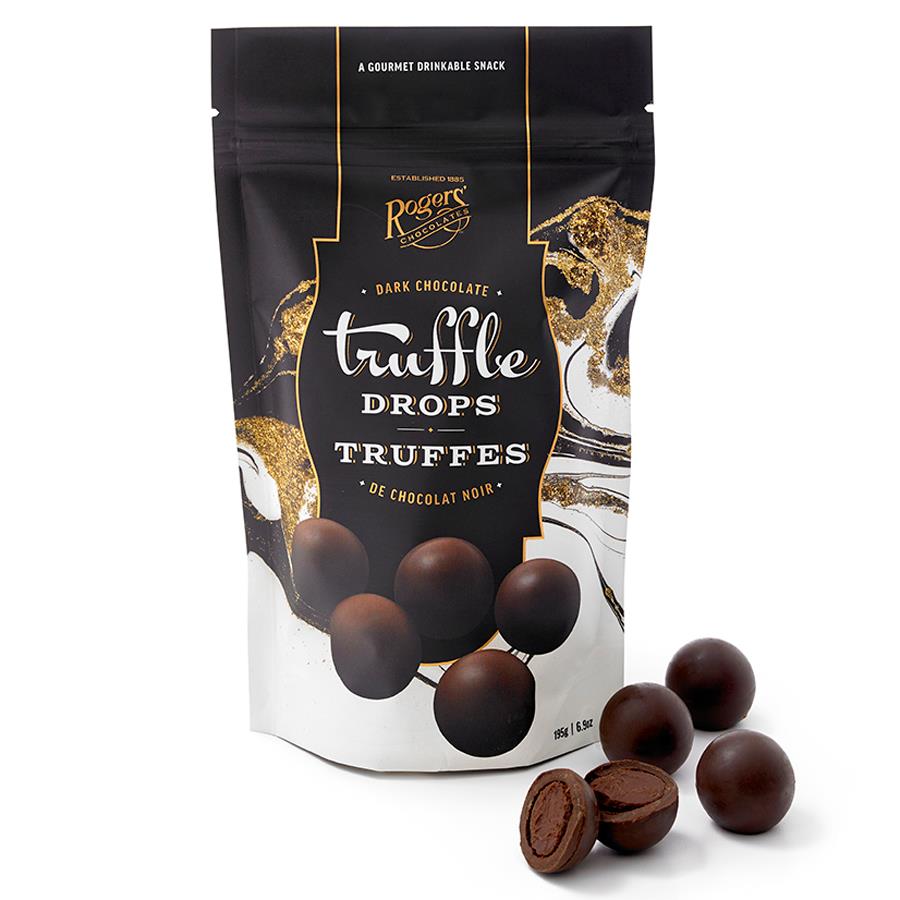ROGERS' CHOCOLATE - 72% Dark Chocolate Truffle Drops - Best Victoria Vancouver Canada Souvenir
