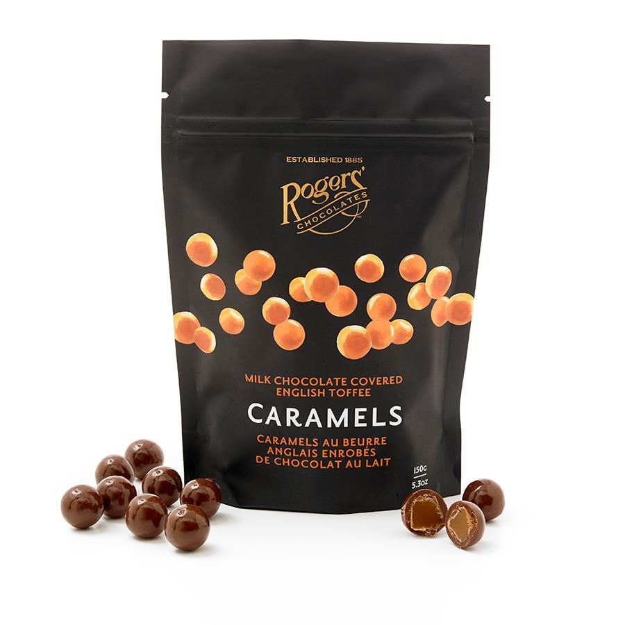 ROGERS' CHOCOLATE - Milk Chocolate Covered English Toffee Caramels - Best Souvenirs from Victoria BC Canada - Best Vancouver Canada Souvenirs - Best Small Gifts from Canada USA