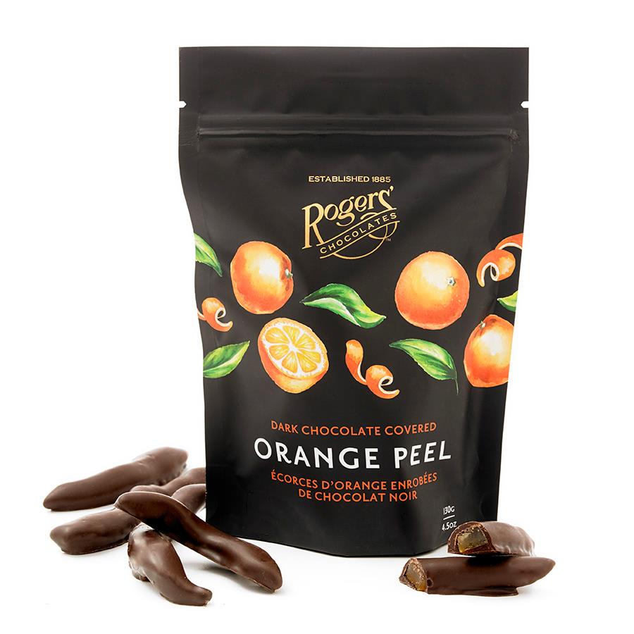 ROGERS' CHOCOLATE - Dark Chocolate Covered Orange Peel - Best Souvenirs from Victoria Vancouver Canada - Best Small Gifts from Vancouver