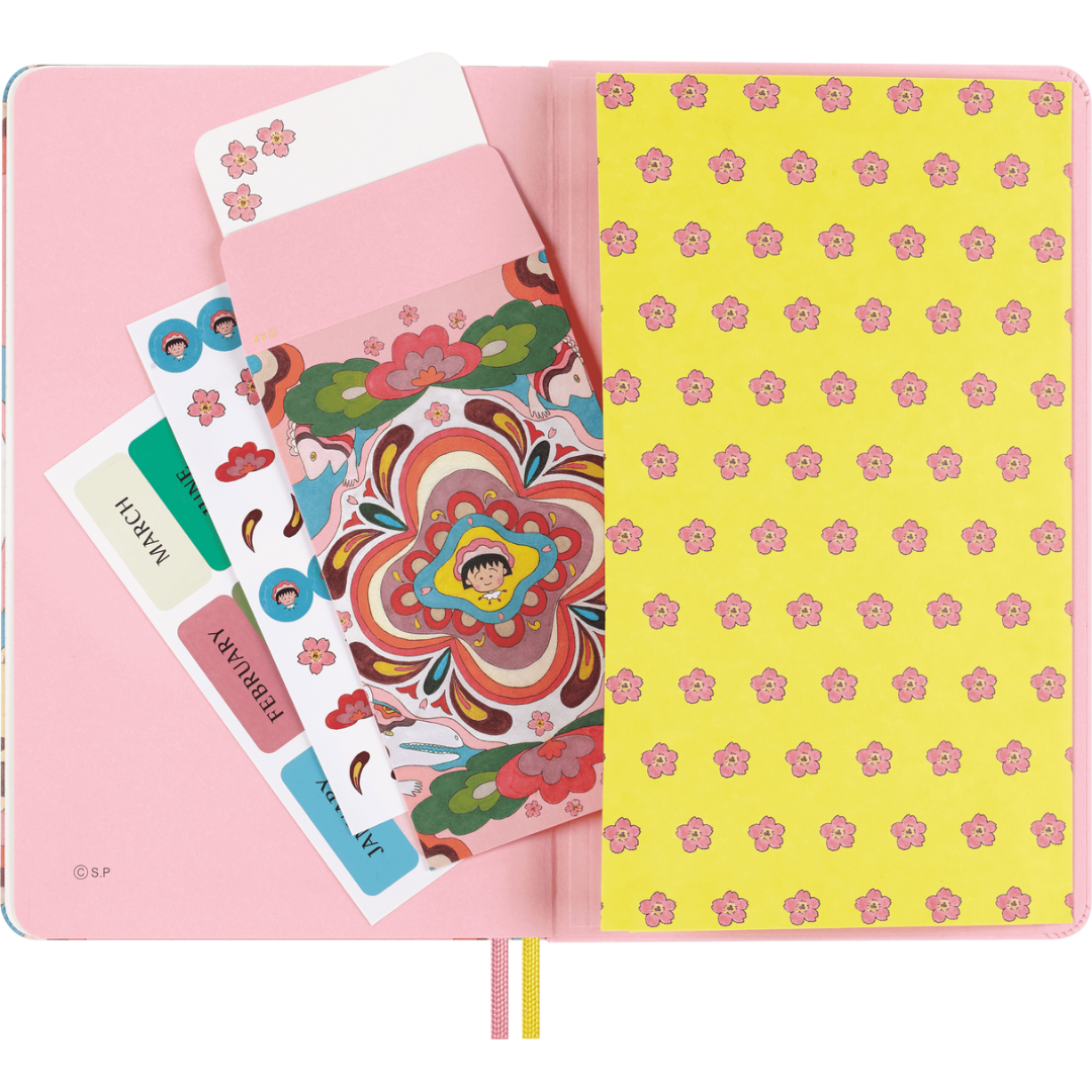 Moleskine - Sakura Undated Weekly Notebook Diary/Planner - Momoko Sakura - Hardcover - Large (13x21cm - 5x8.25in)