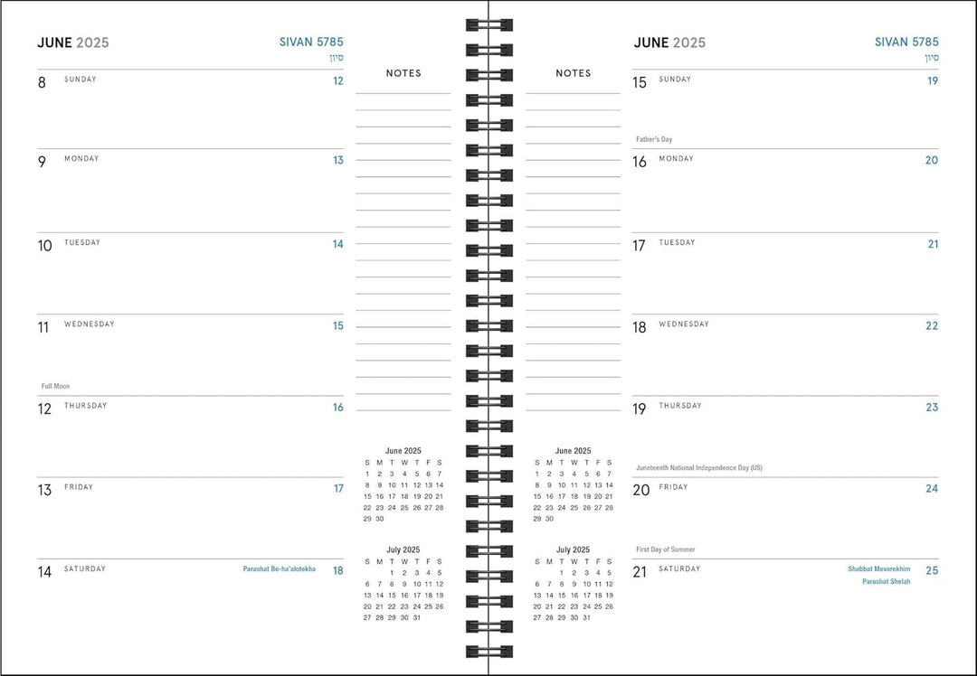 Rizzoli Universe 2024/2025 - The Jewish Calendar - Weekly (16 Months)