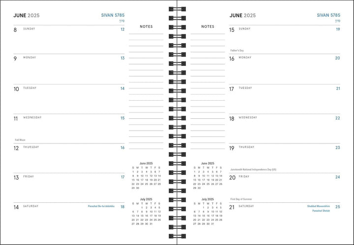 Rizzoli Universe 2024/2025 - The Jewish Calendar - Weekly (16 Months)