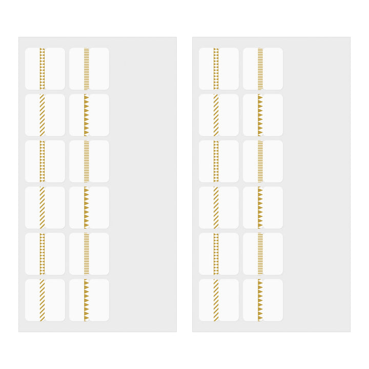 Midori - Index Label Chiratto - Pattern Gold